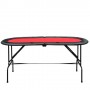 TABLE AVEC PIED PLATEAU DE POKER CASINO OVALE PLIABLE POUR 8 JOUEURS NEUF 03