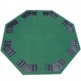 TABLE PLATEAU DE POKER CASINO OCTOGONALE PLIABLE POUR 8 JOUEURS 120CM NEUF 01