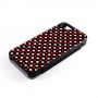 Black Poker Playing Cards Pattern with Spades Hearts Diamonds Clubs Coque Noire à Rabat Snap-On Protection Rigide Arrière pour Apple® iPhone 5 / 5s de UltraCases + Livré avec une protection d'écran GRATUITE