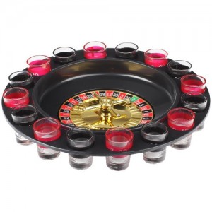 Coffret Jeu Apéro Roulette à Boire Casino 16 verres shot Cocktail