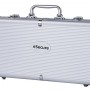 eSecure : Set Poker professionnelle de 300 jetons livré avec une mallette en Aluminium, 2 Deck de cartes, Des, et bouton dealer