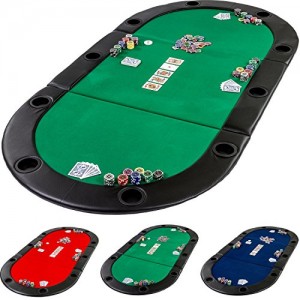 Dessus de table de poker table top pliant 3 parties 210 cm